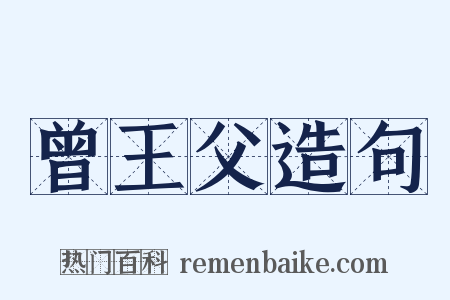 曾王父造句是什么意思的图片